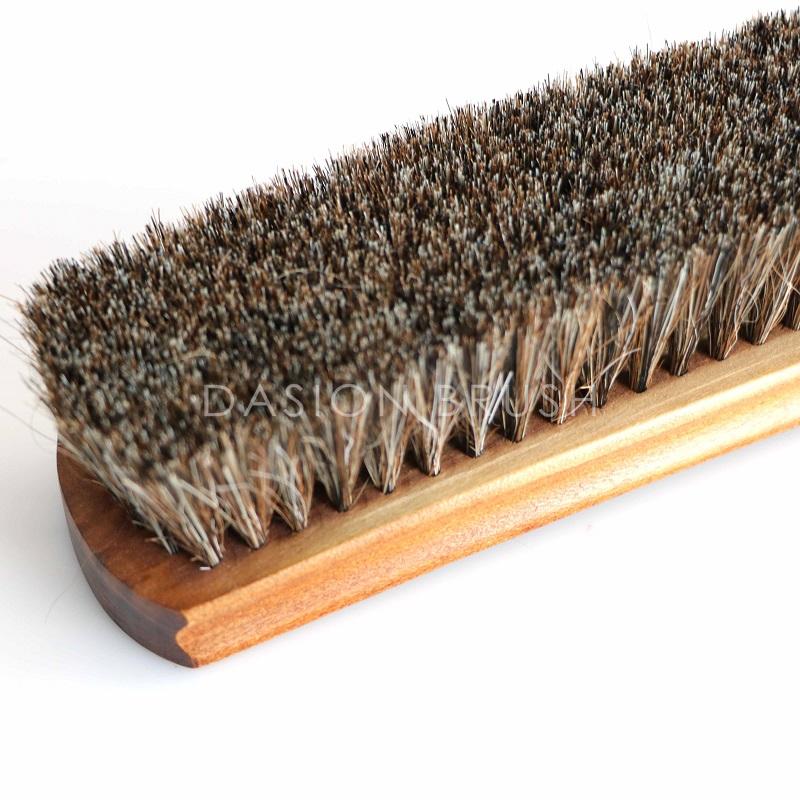 Collonil Beechwood Buffing and Polishing Horse Hair Brush for Shoes and Boots Black bristles 