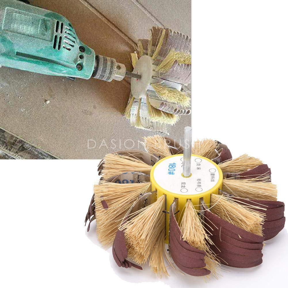 Electric Drill Mounted Sisal Sandpaper polishing brush