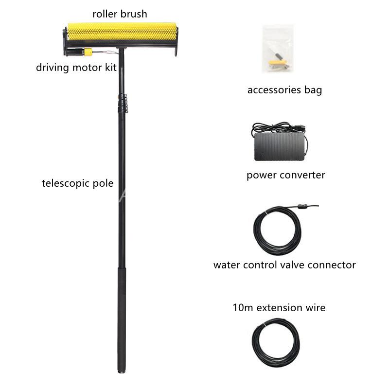 Power Model Solar Panel Rotating Brush