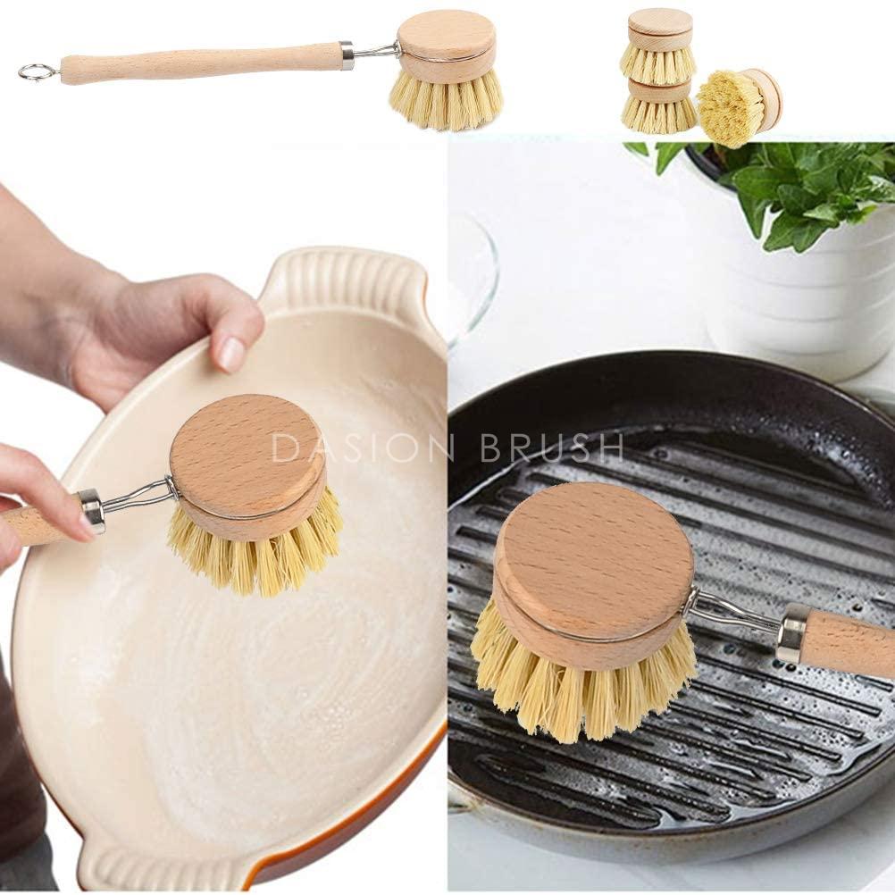 Sisal fiber Pan Dish Cleaning Brush