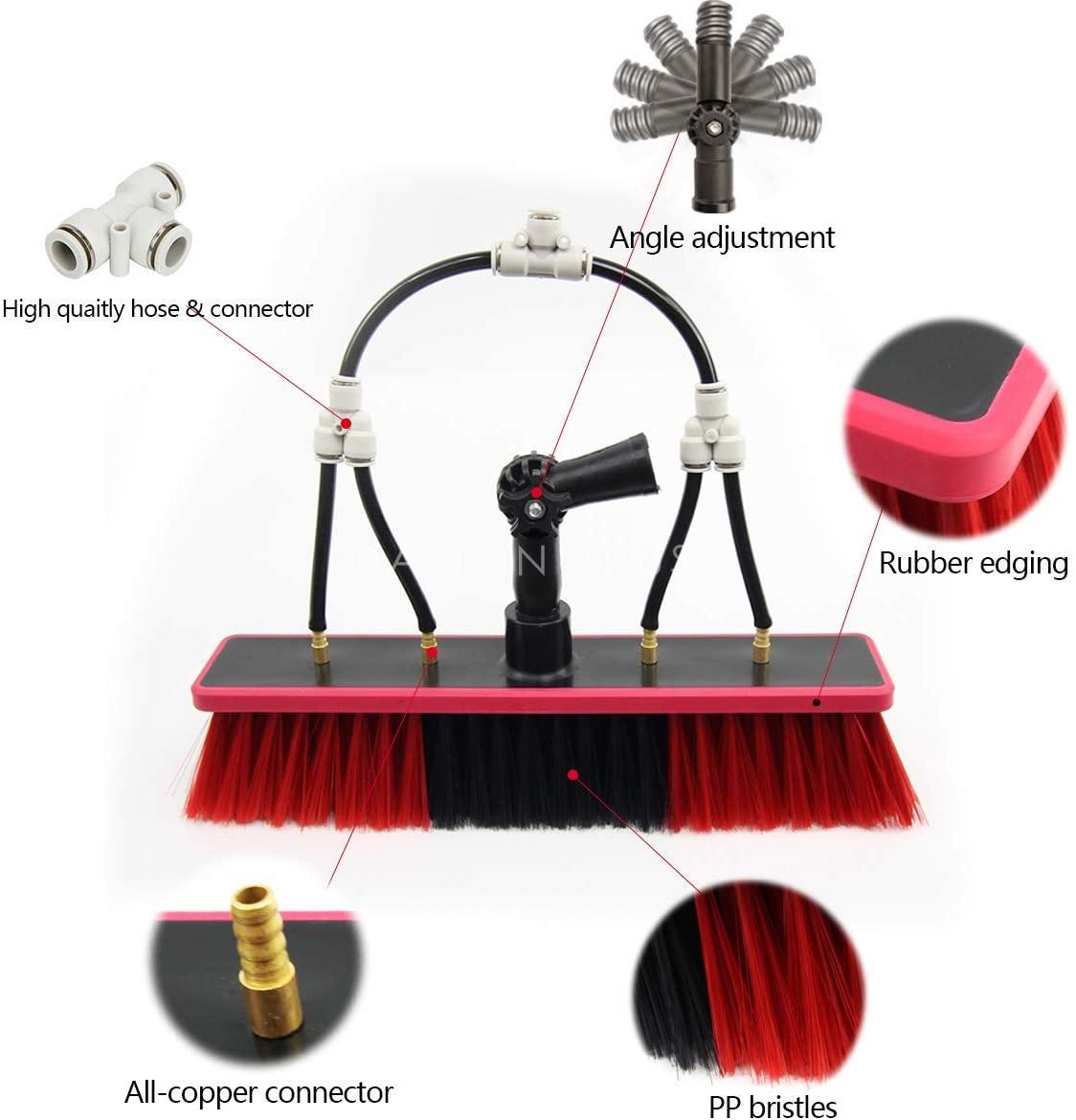 telescopic pole solar pane cleaning brush