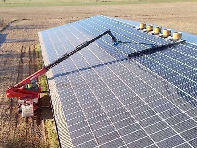 solar panel cleaning brush