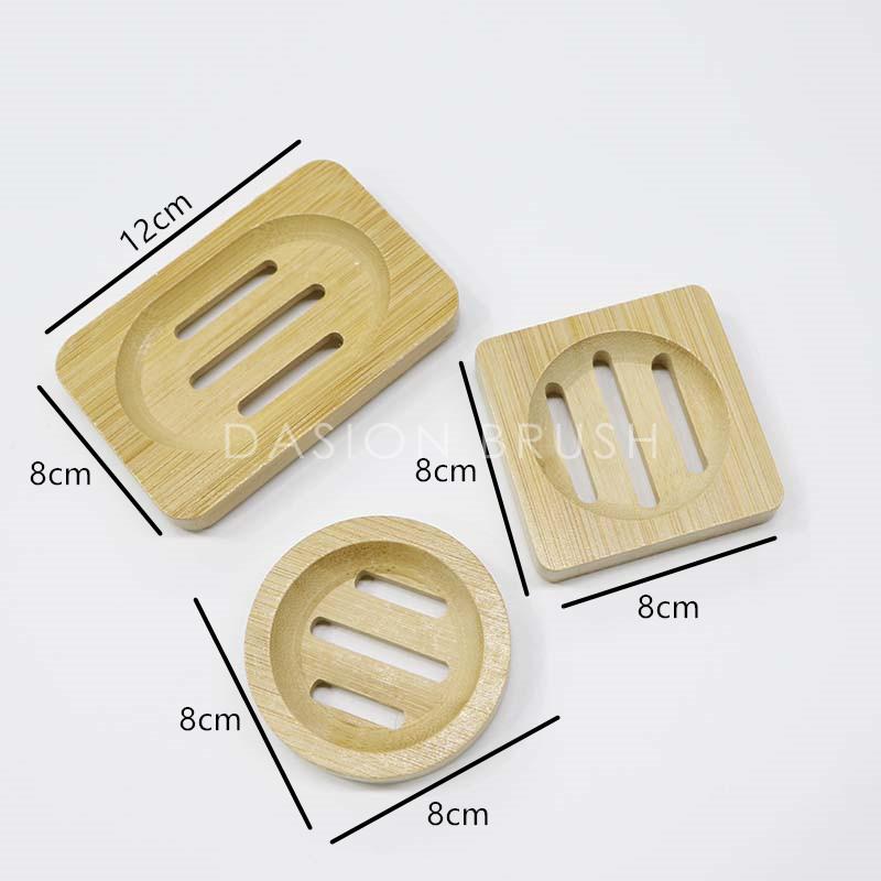 Handmade 100% Biodegradable Bathroom Top Quality Natural Wooden Soap Dish Bamboo Soap Dishes Holder