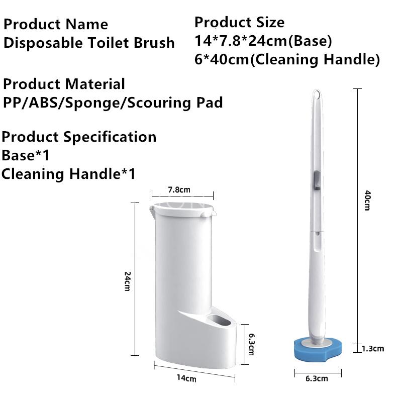 Disposable toilet brush