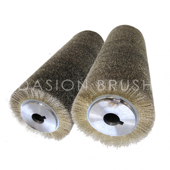 Stainless Steel Roller With Shaft Coil Spiral Brush 