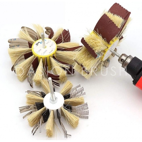 Manually Micro Drill Sisal Buff Polishing Brush