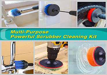 Drill Cleaning brush for bathroom & kitchen