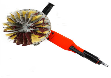 Sisal and Emery Cloth Polishing Wheel Brush with Pneumatic Machine